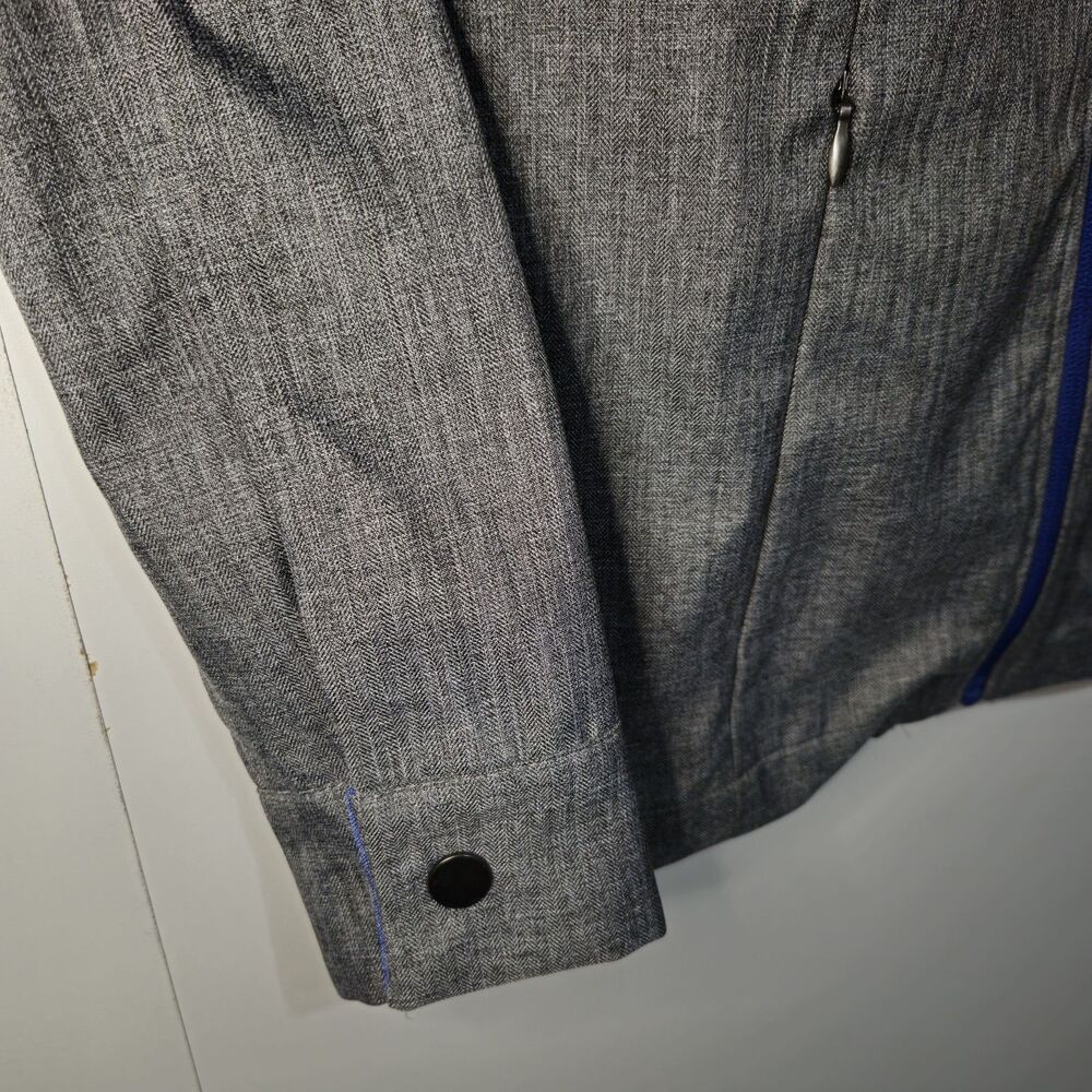 Microsoft Authentic Women’s Heather Gray Zip-Up Jacket MSUS (XS) – American Flag - Picture 4 of 16